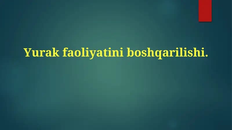 Yurak faoliyati