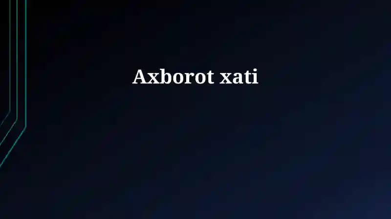 Axborot xati