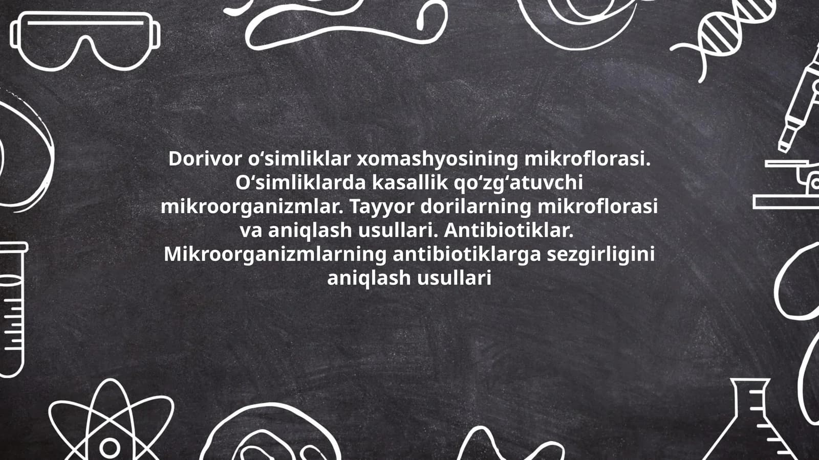 Dorivor oʻsimliklar xomashyosining mikroflorasi