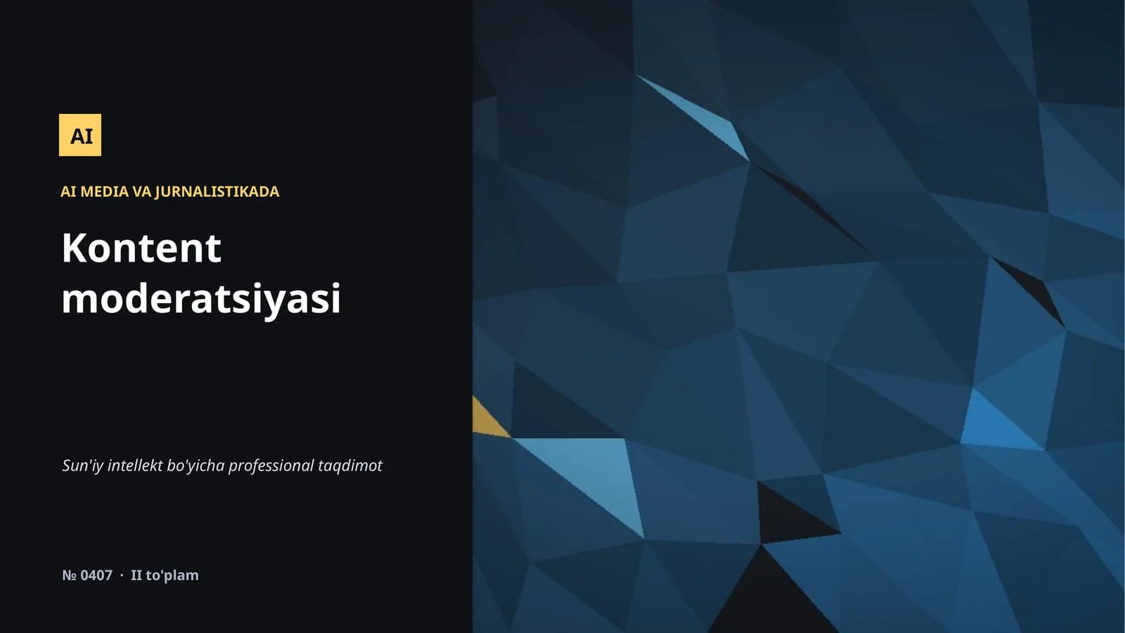 AI MEDIA VA JURNALISTIKADA