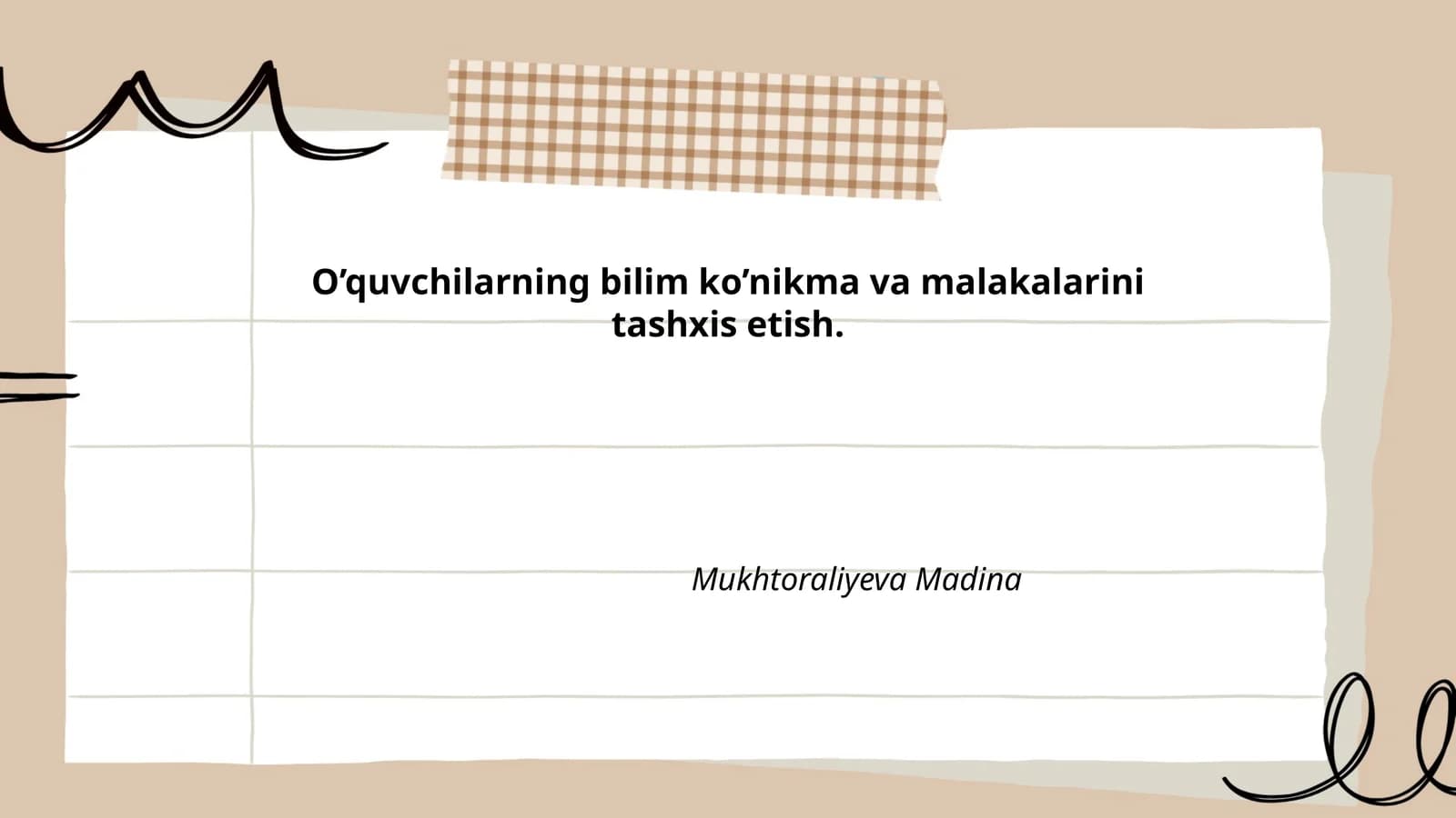 O'quvchilarning matematik bilimlari