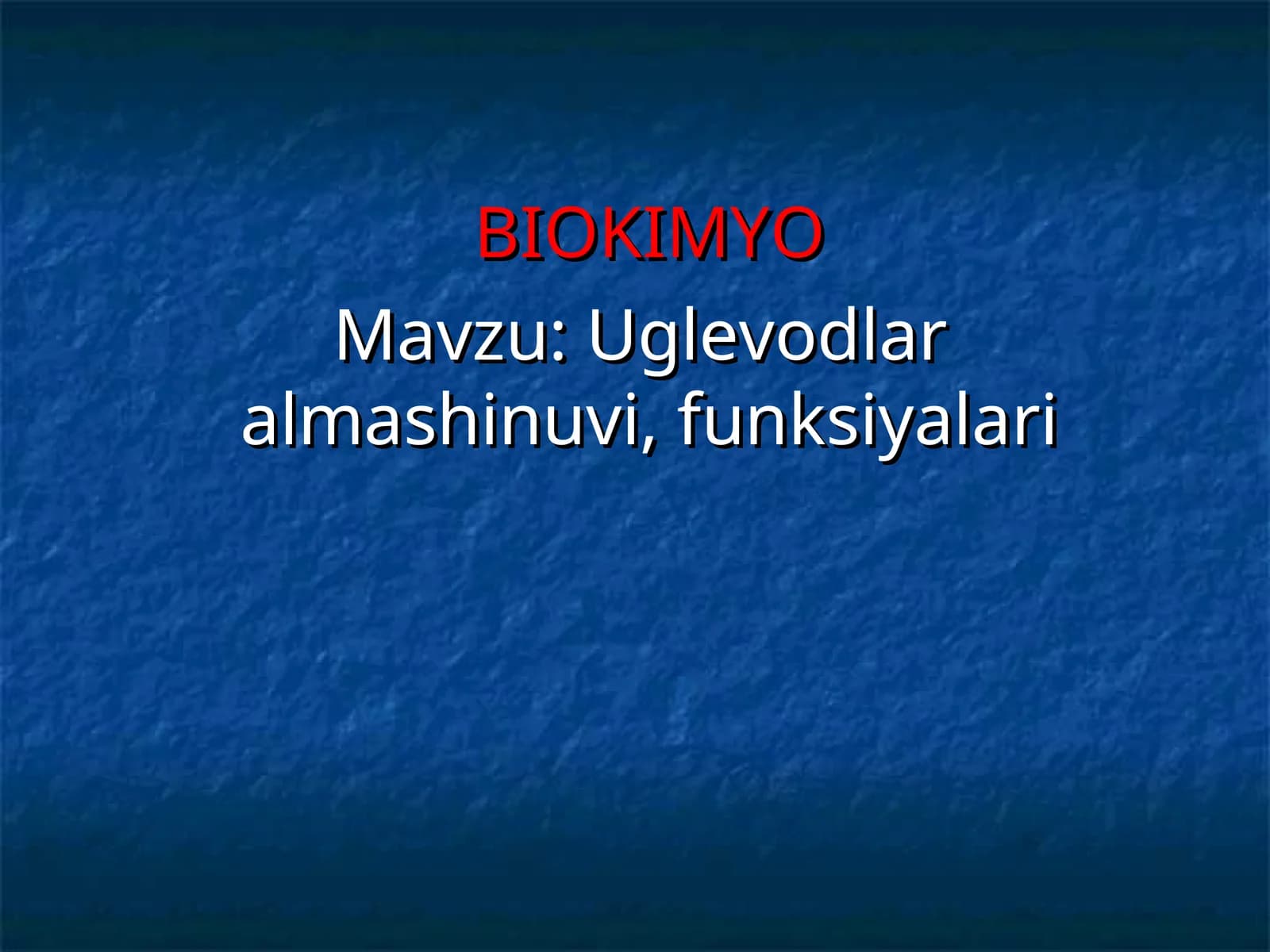 BIOKIMYO