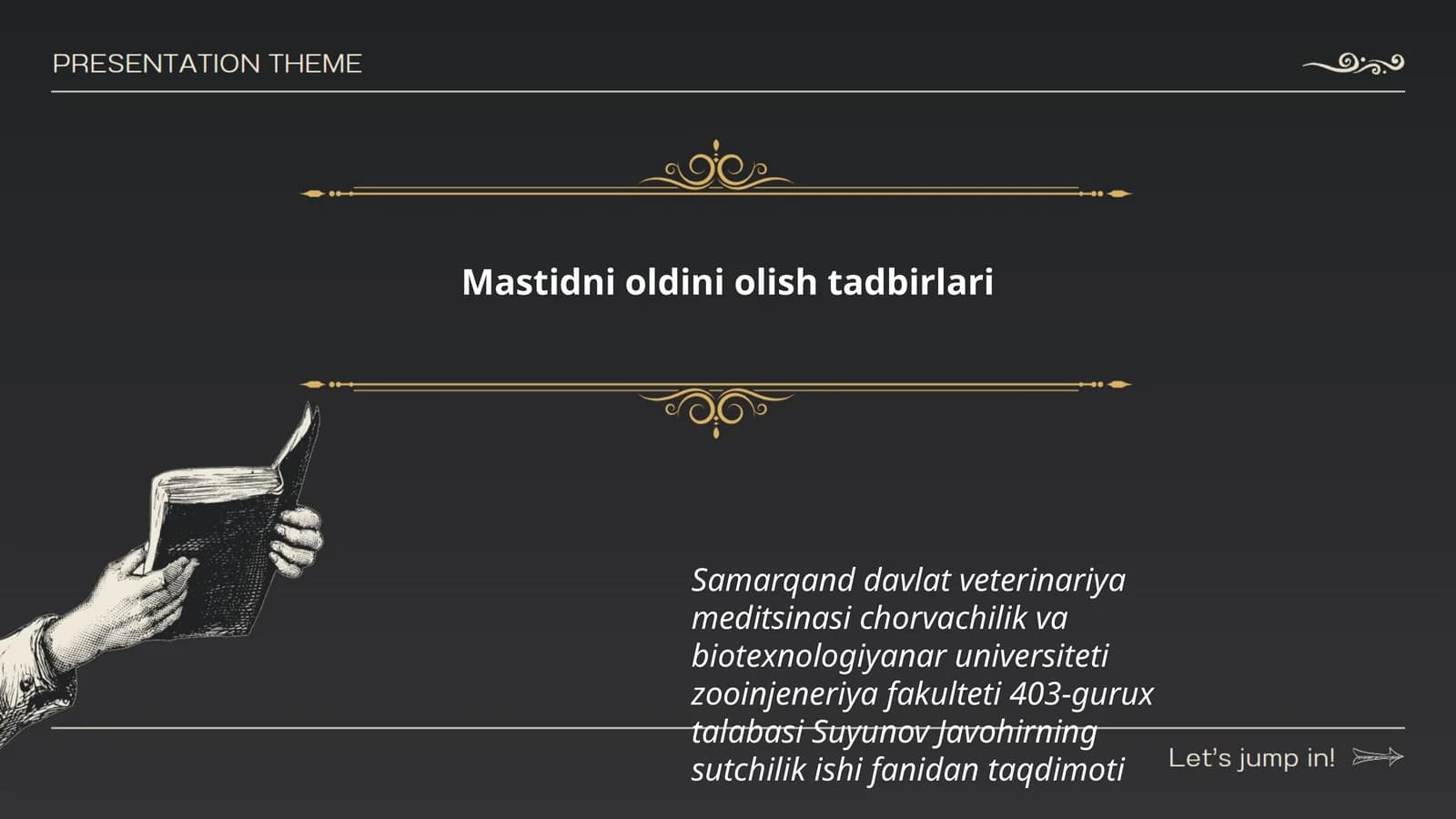 Mastidni oldini olish tadbirlari