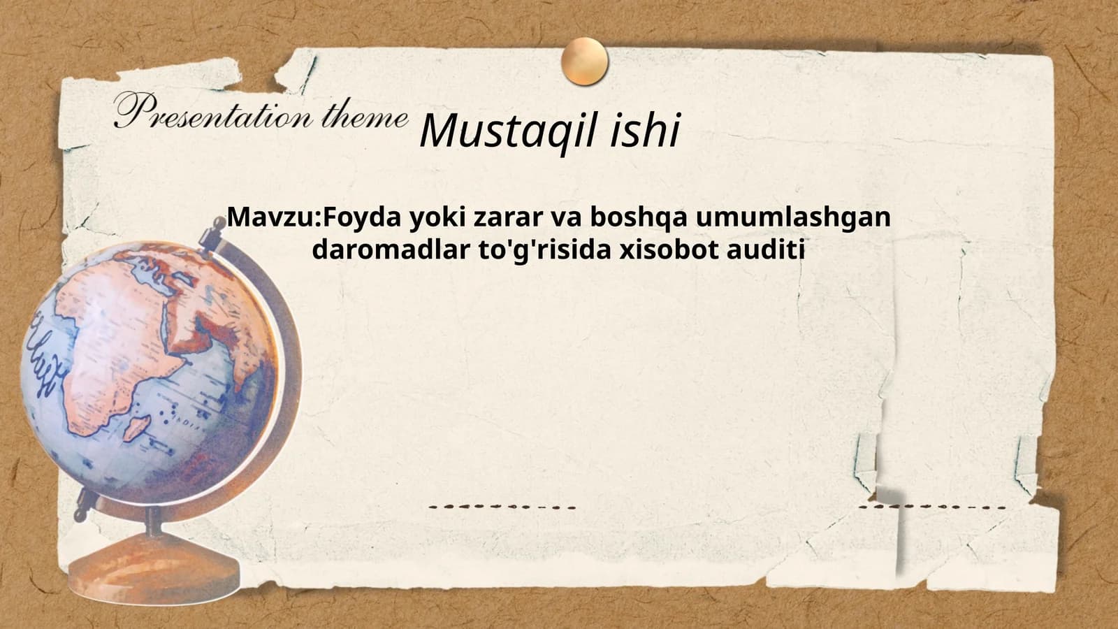 Foyda yoki zarar va boshqa umumlashgan daromadlar to'g'risida xisobot auditi