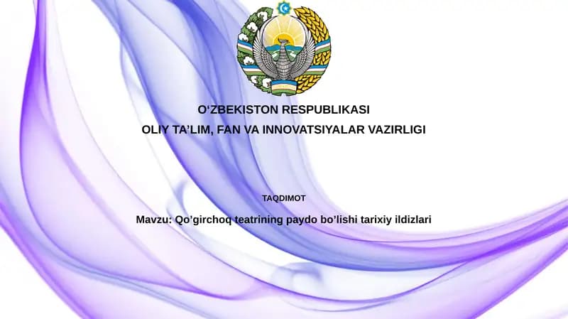 Qo'g'irchoq teatrining paydobo'lishi tarixi yildizlari
