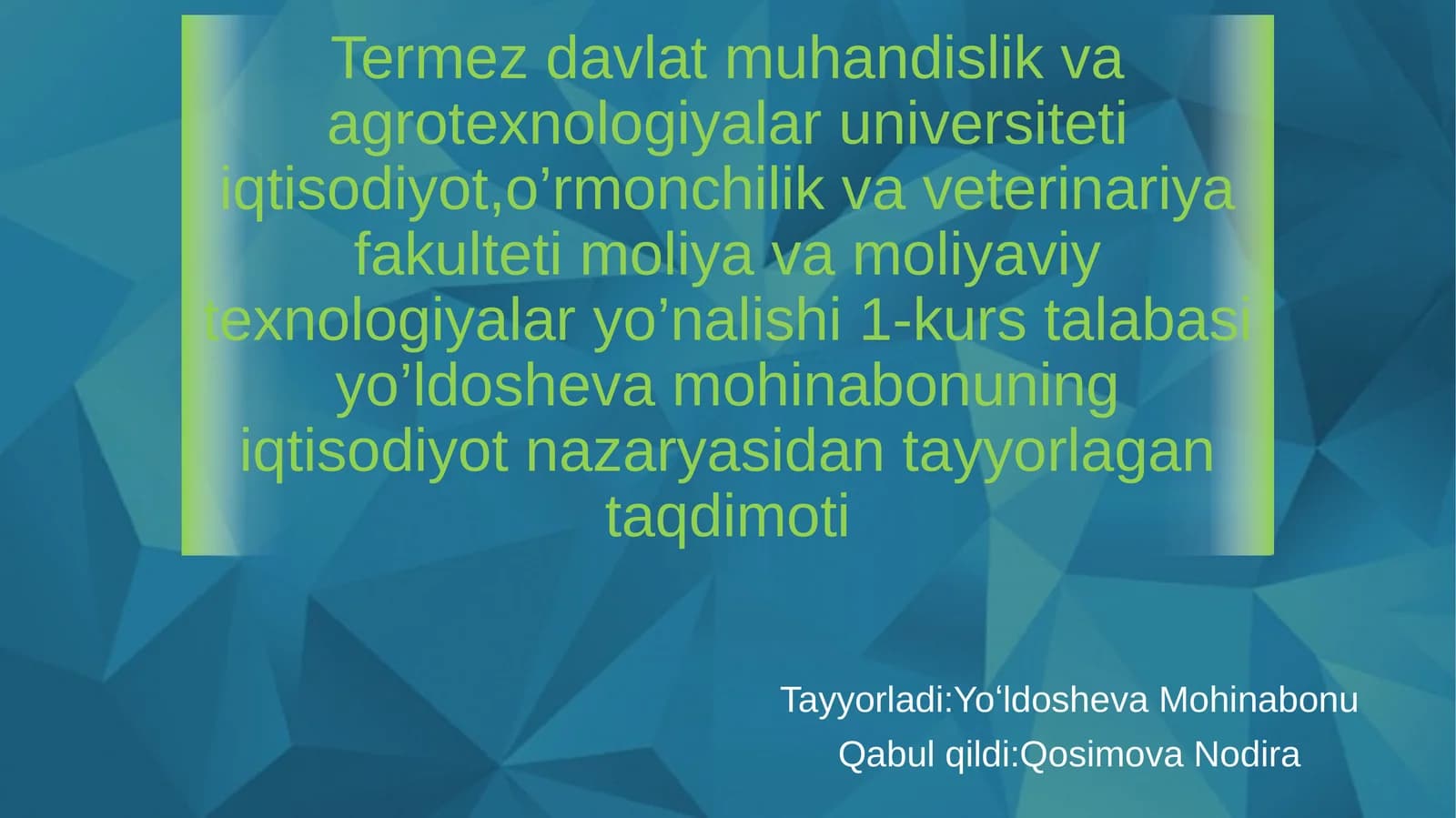 Iqtisodiy muvozanat, uni ta’minlash shartsharoitlari va aniqlash usullari