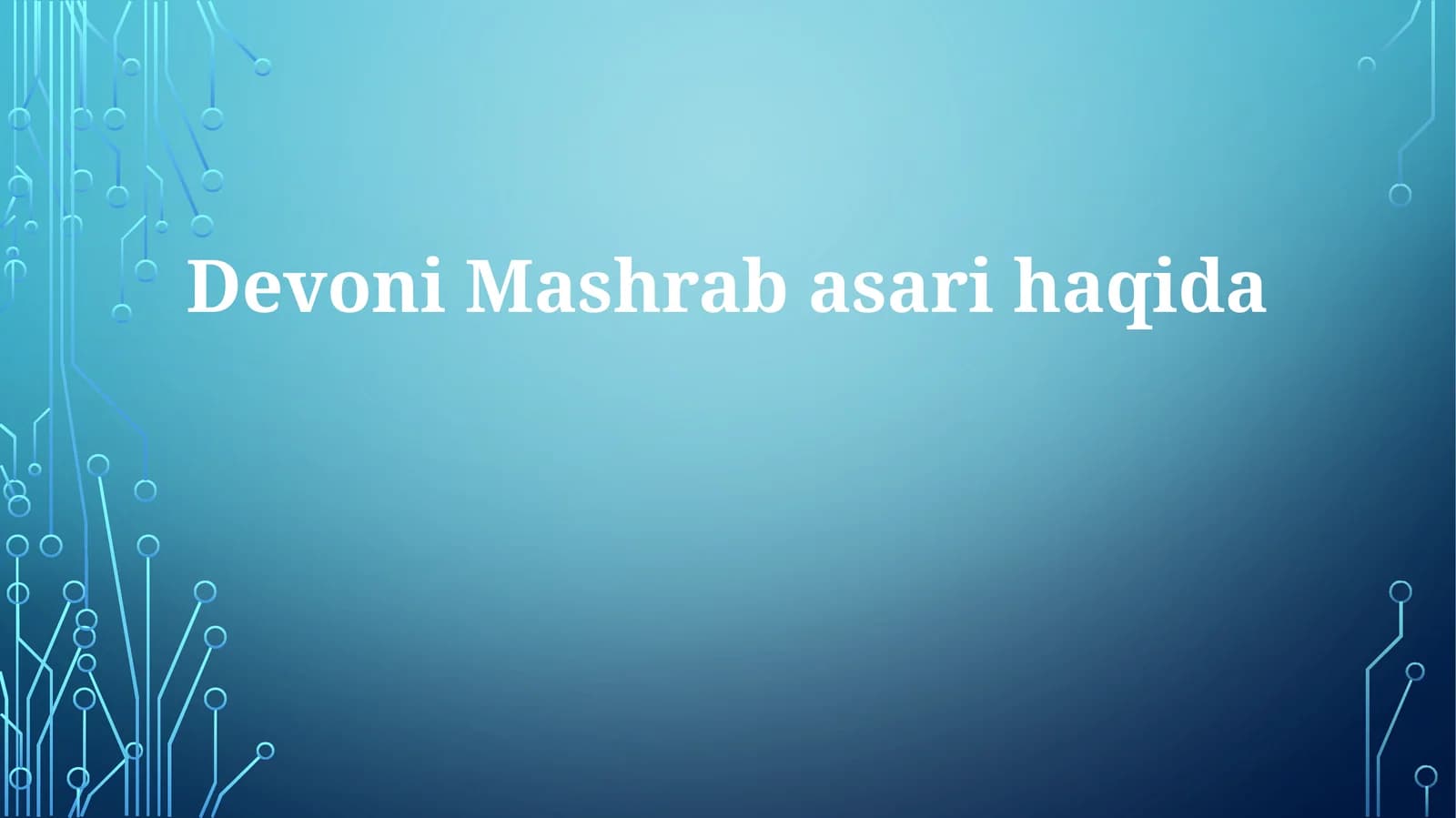 Devoni Mashrab