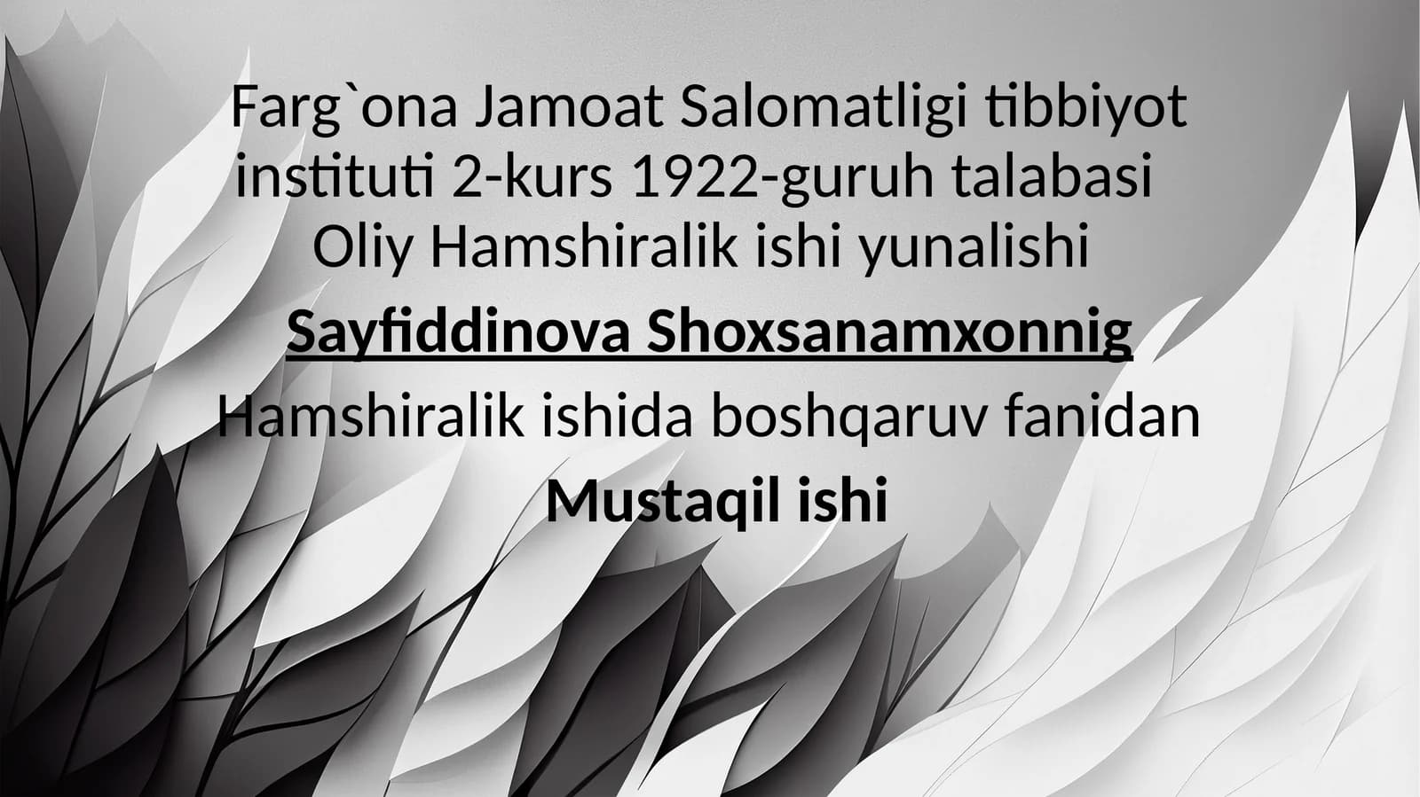 Menejmentda dalillarga asoslangan tibbiyot