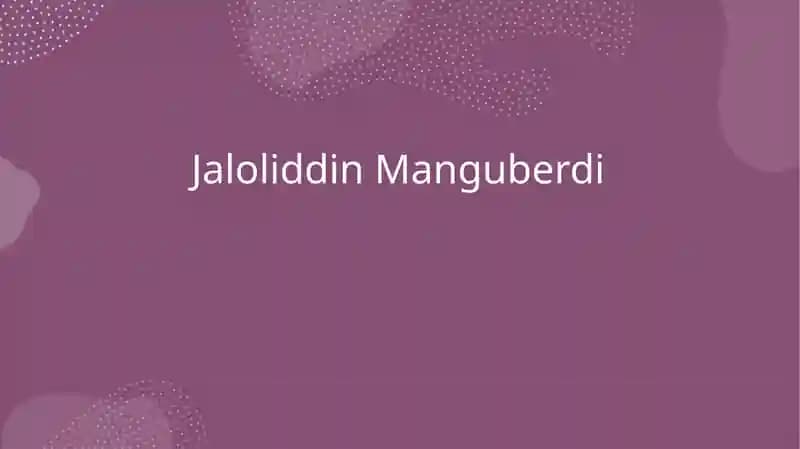 Jaloliddin Manguberdi