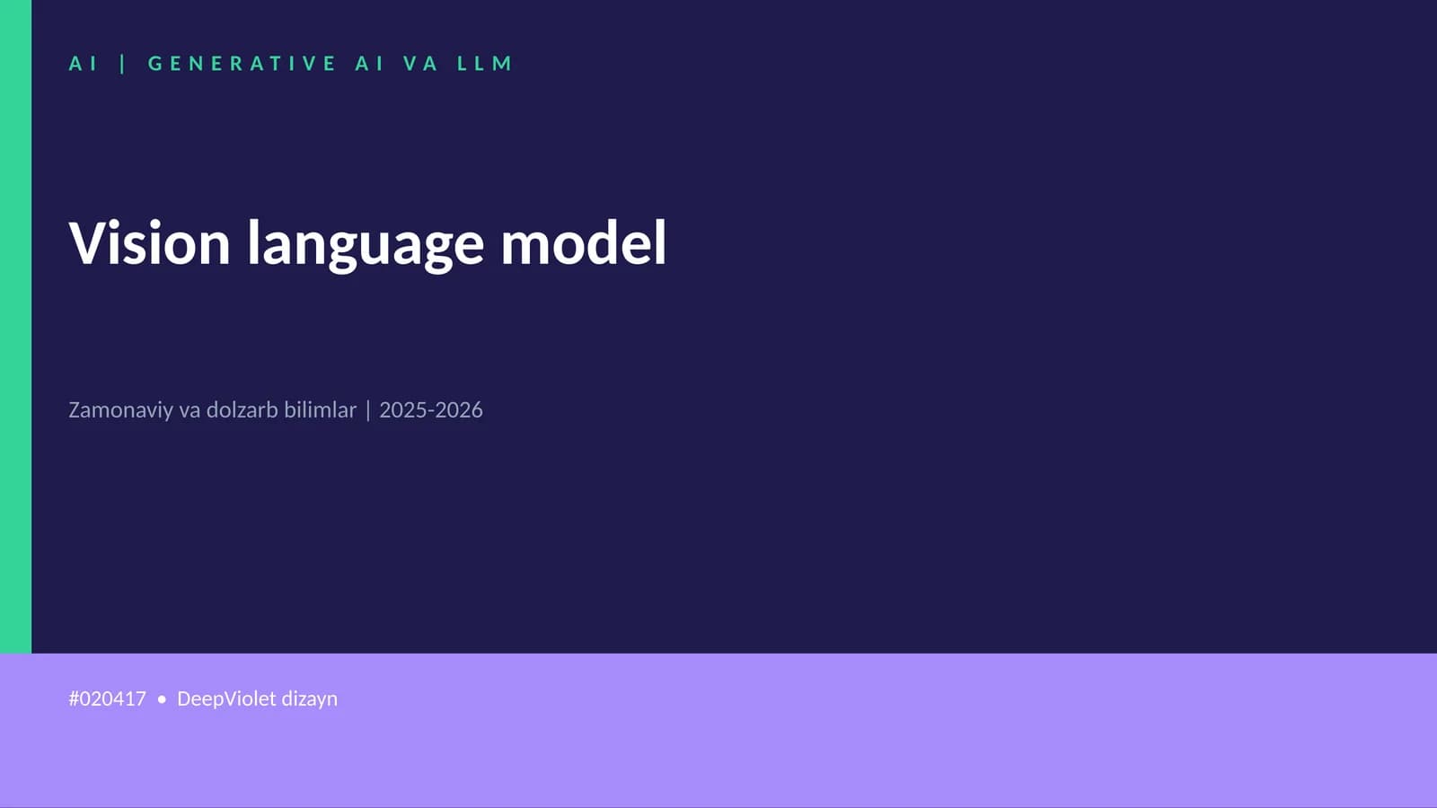 Vision language model