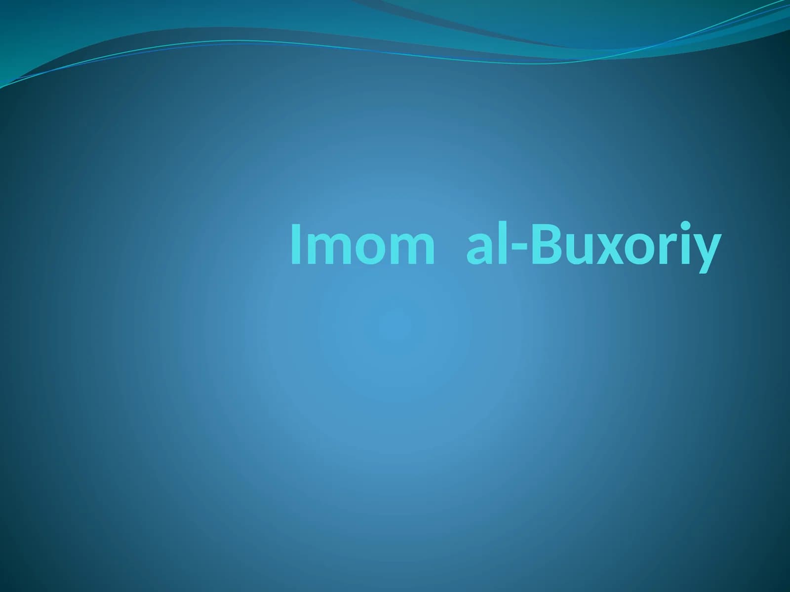 Imomal-Buxoriy