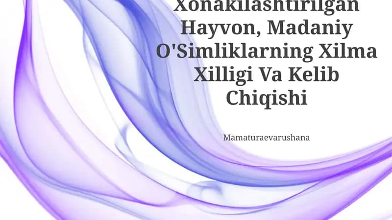 Xonakilashtirilgan Hayvon, Madaniy O'Simliklarning Xilma Xilligi Va Kelib Chiqishi