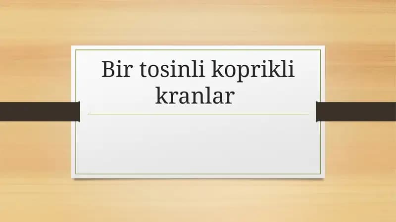 Yuk kotaruvchi kran