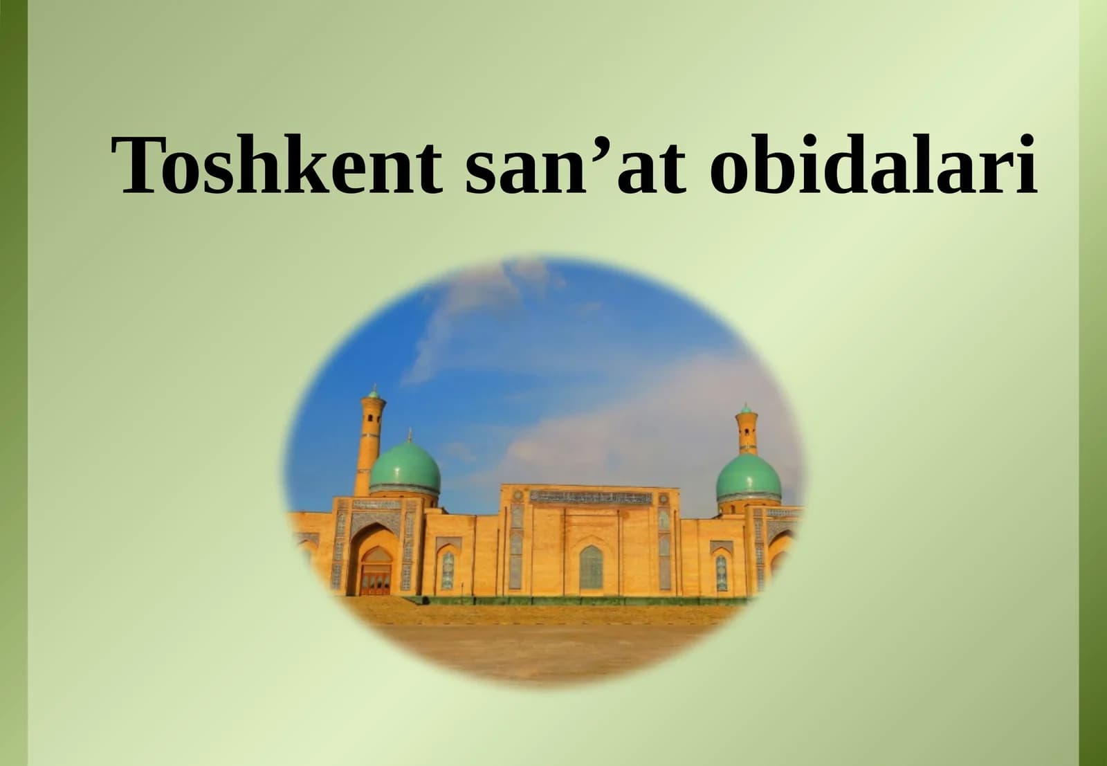 Toshkent san'at obidalari