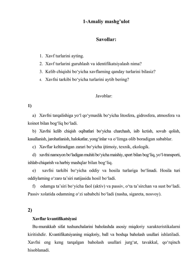 Xavf turlari
