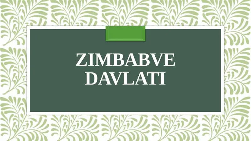 Zimbabve davlati