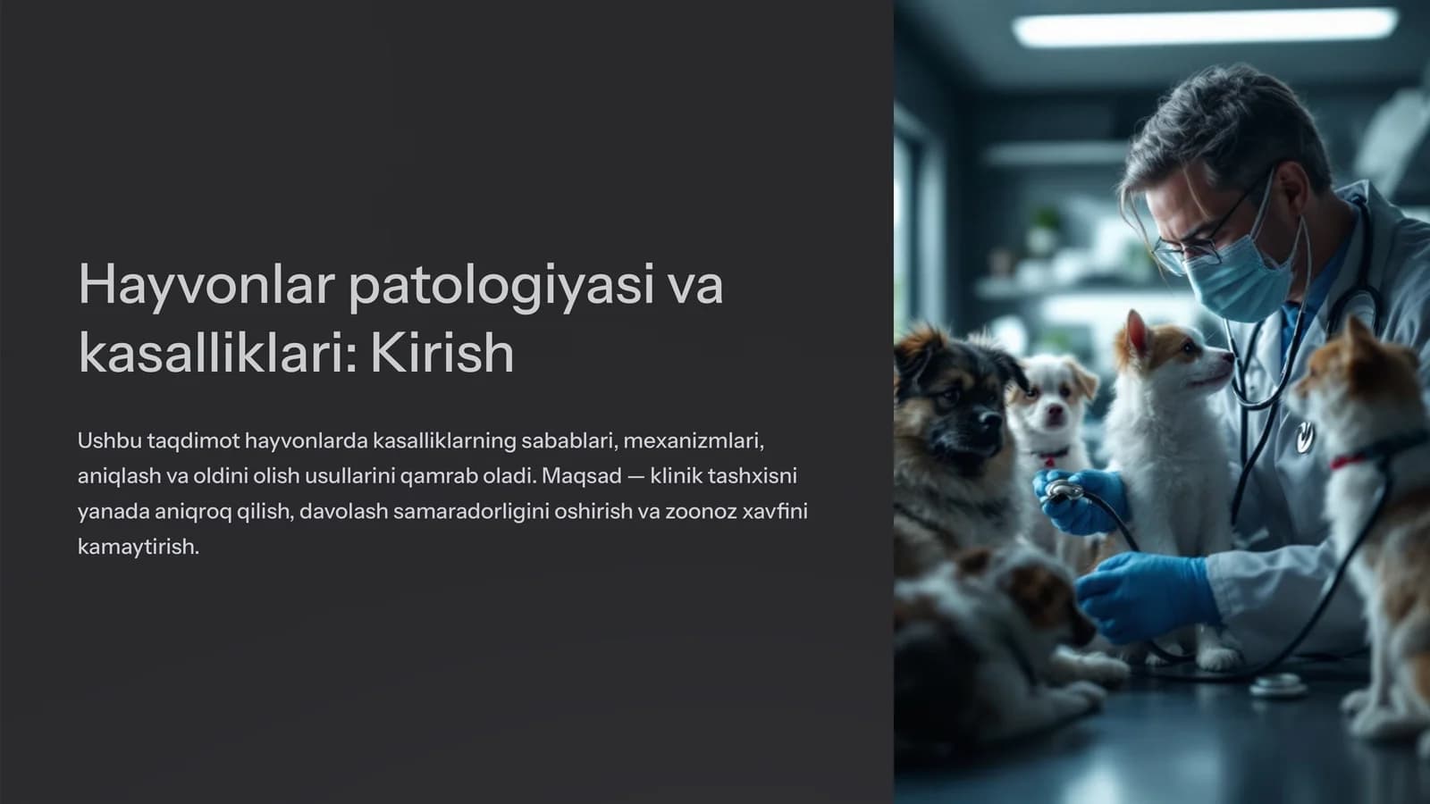 Hayvonlar patologiyasi va kasalliklari