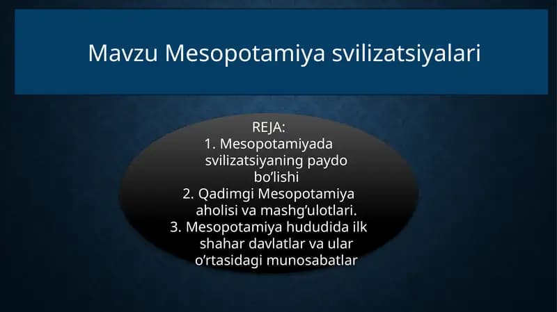 Mesopotamiya svilizatsiyalari