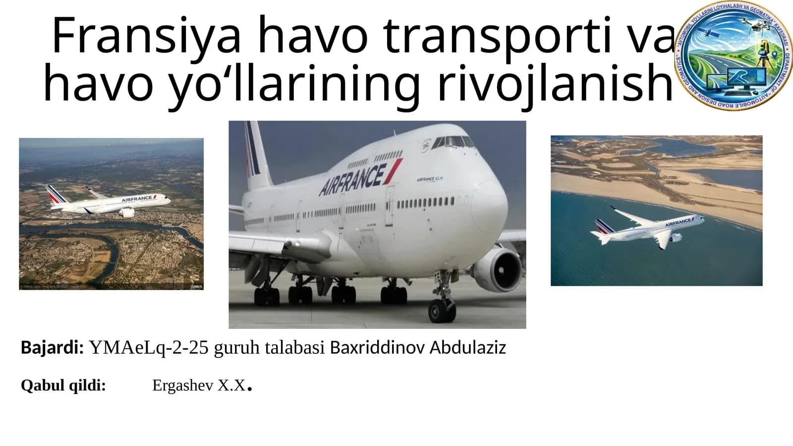 Fransiya havo transporti va havoyoʻllarining rivojlanishi