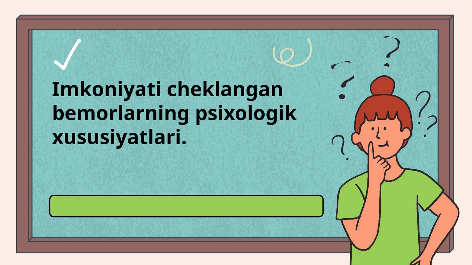 Imkoniyati cheklangan bemorlarning psixologik xususiyatlari