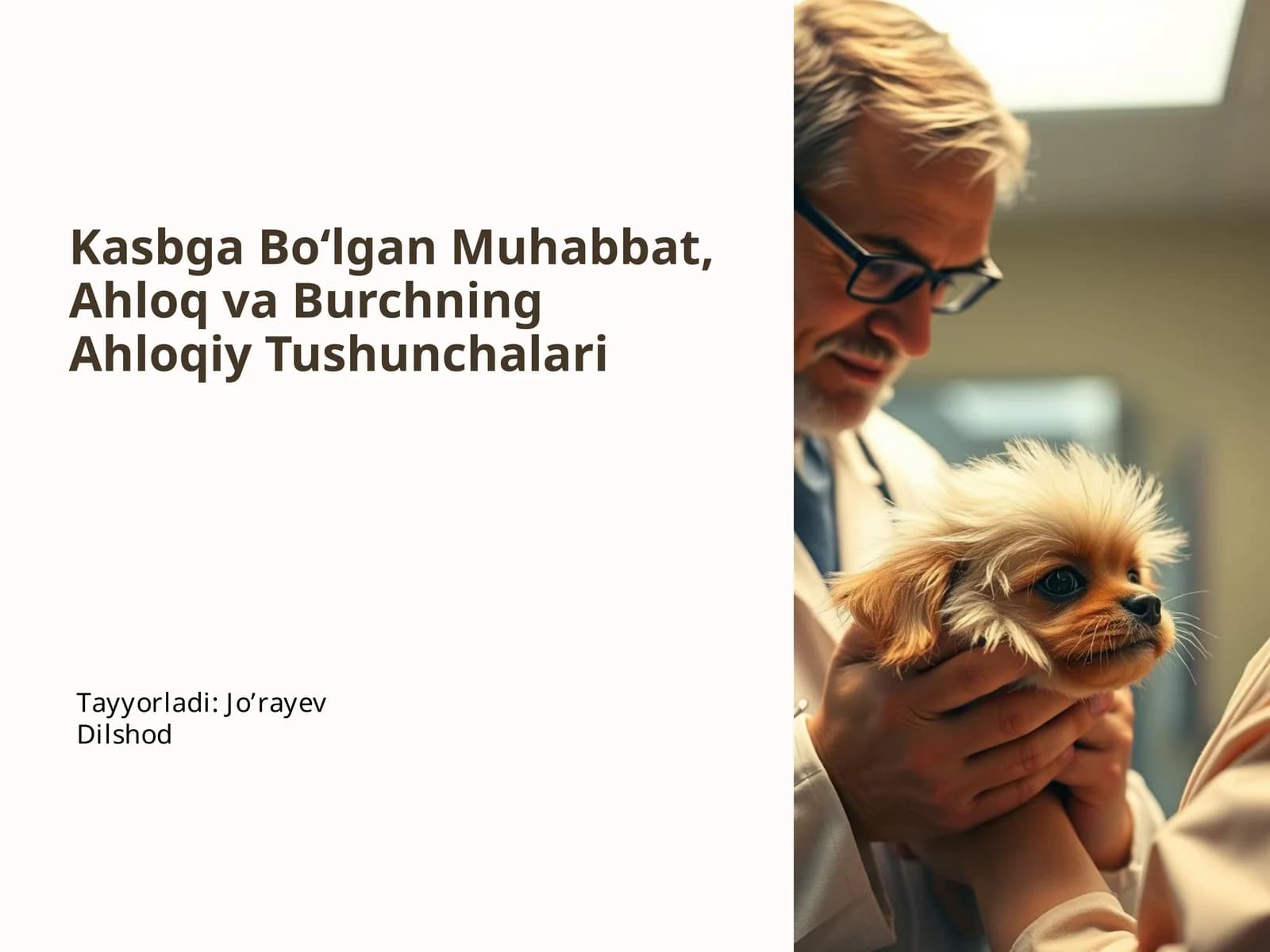 Kasbga Bo‘lgan Muhabbat, Ahloq va Burchning Ahloqiy Tushunchalari