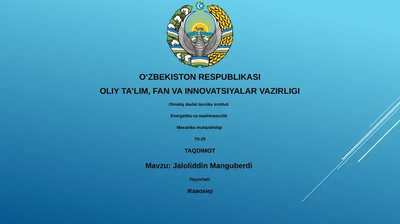 Jaloliddin Manguberdi