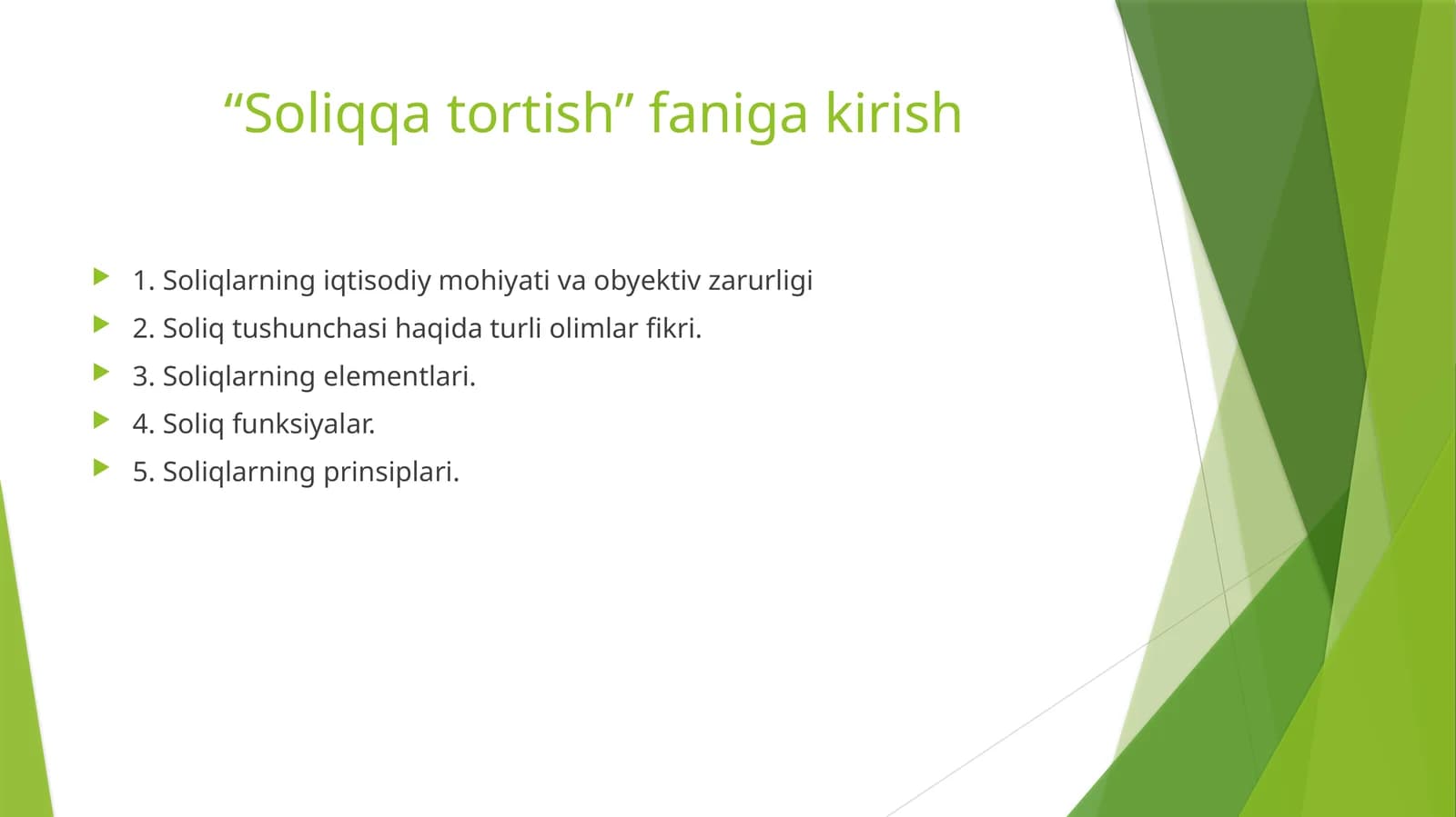 Soliqqa tortish