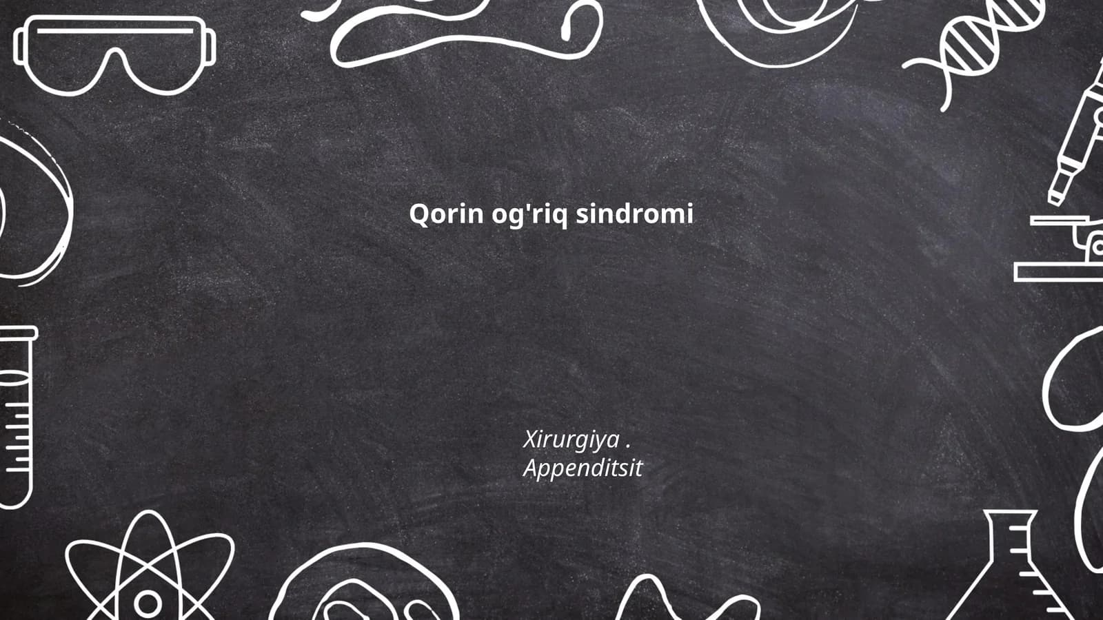 Qorin og'riq sindromi