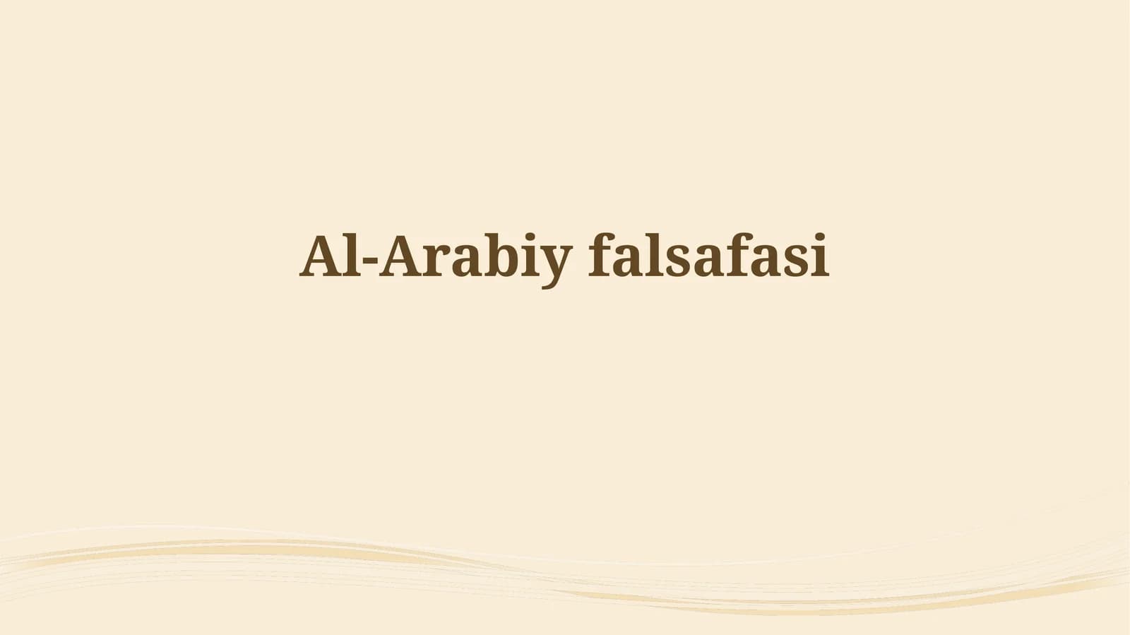 Al-Arabiyfalsafasi