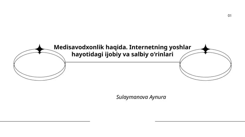 Medisavodxonlik haqida. Internetning yoshlar hayotidagi ijobiy va salbiy oʻrinlari