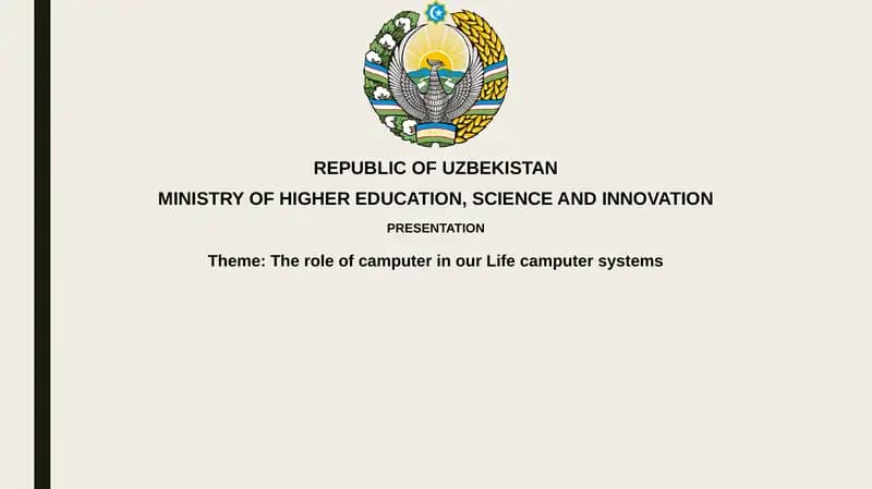 The role of computer in our Life