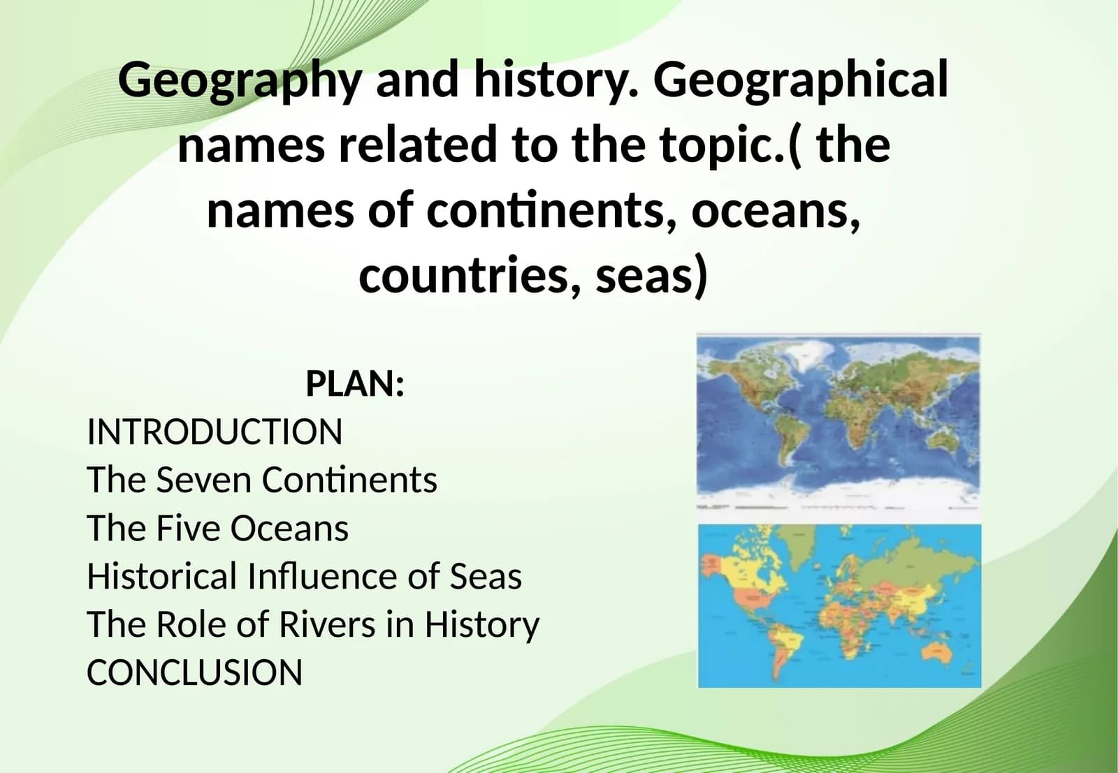 Geografiya va tarix