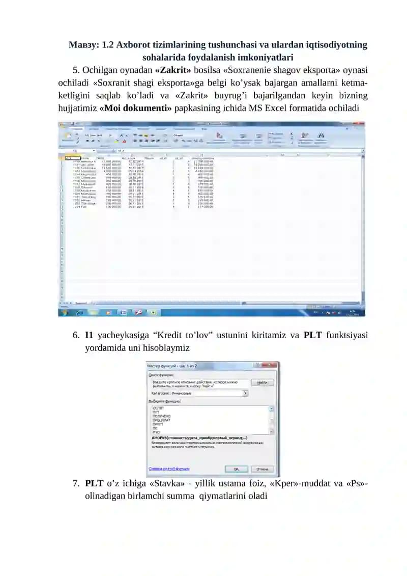 Axborot tizimlarining foydalanish imkoniyatlari