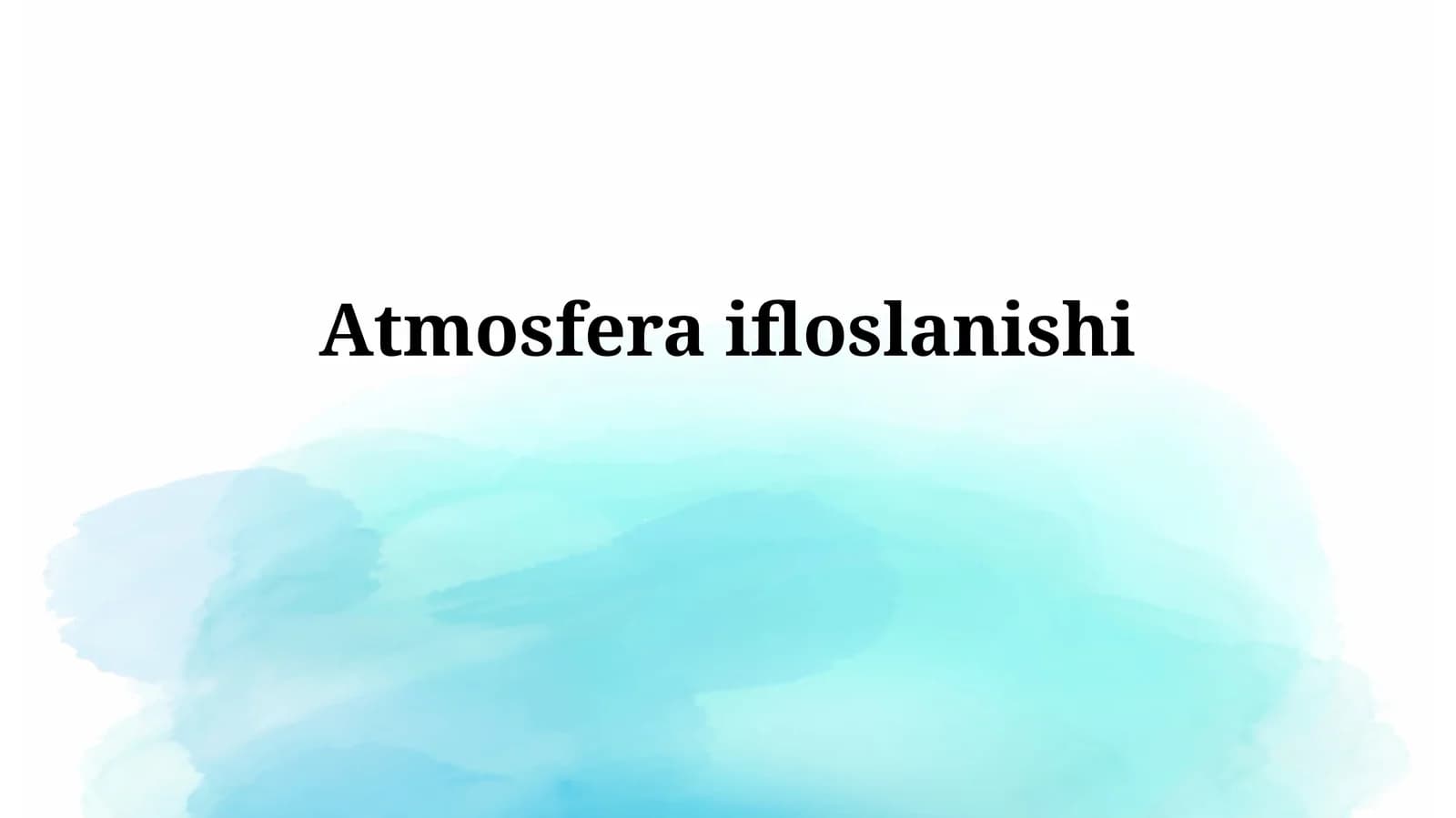 Atmosfera ifloslanishi