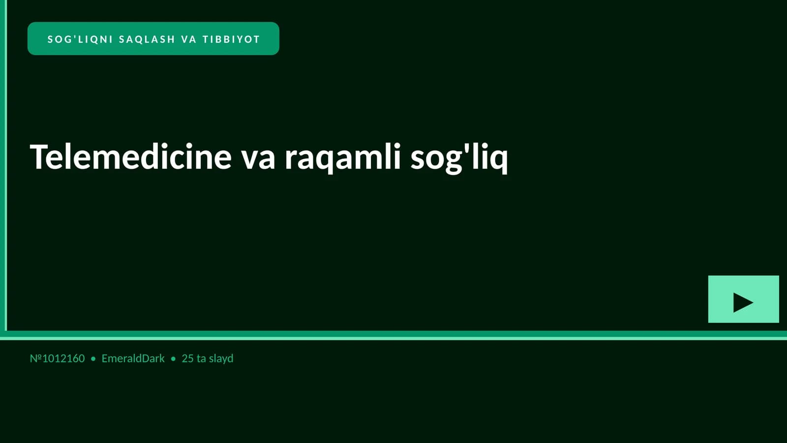 Telemedicine va raqamli sog'liq