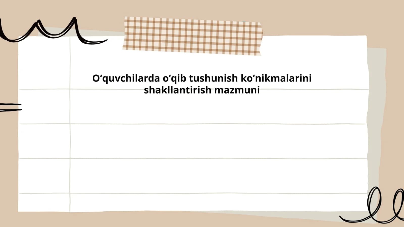 Oʻquvchilarda oʻqib tushunish koʻnikmalarini shakllantirish mazmuni