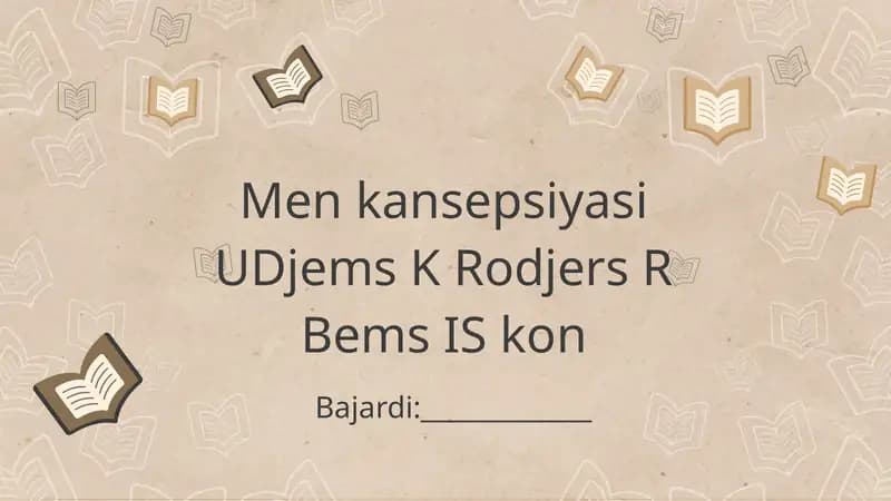 Men kansepsiyasi UDjems K Rodjers R Bems IS kon