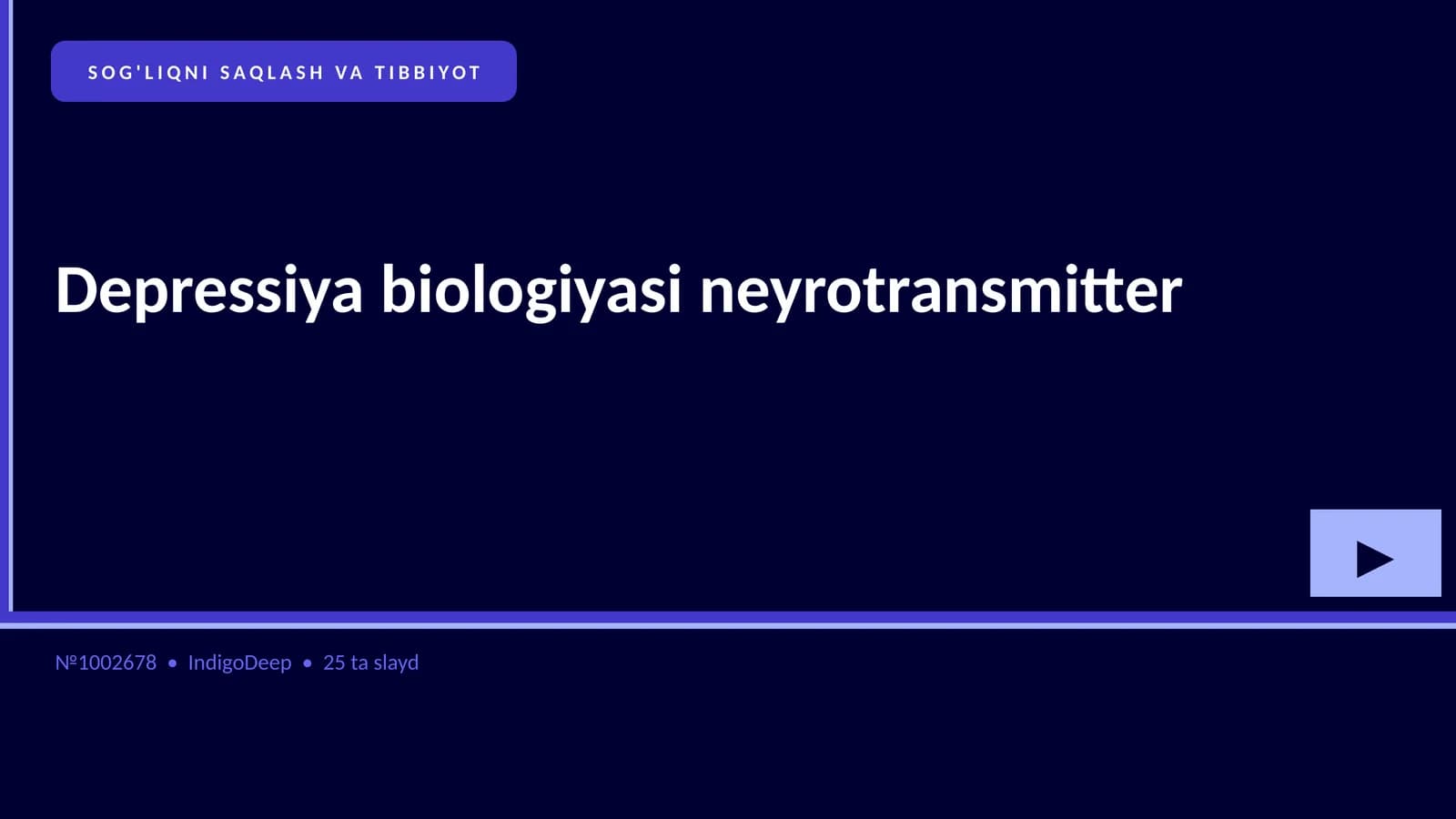 Depressiya biologiyasi neyrotransmitter