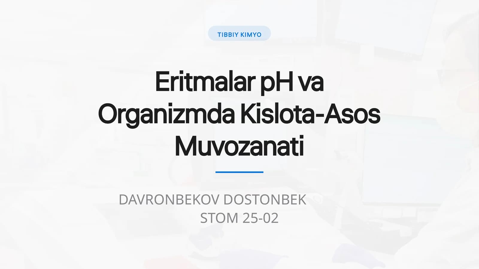 Eritmalar pH va Organizmda Kislota-Asos Muvozanati.pptx