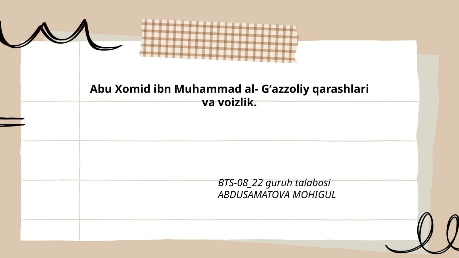 Abu Xomid ibn Muhammad al-Gʻazzoliyning voizlik va daʼvatdagi asosiy tamoyillari