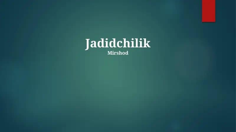 Jadidchilik