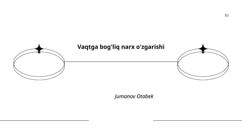 Vaqtga bog'liq narx o'zgarishi: mavsumiy tendentsiyalar