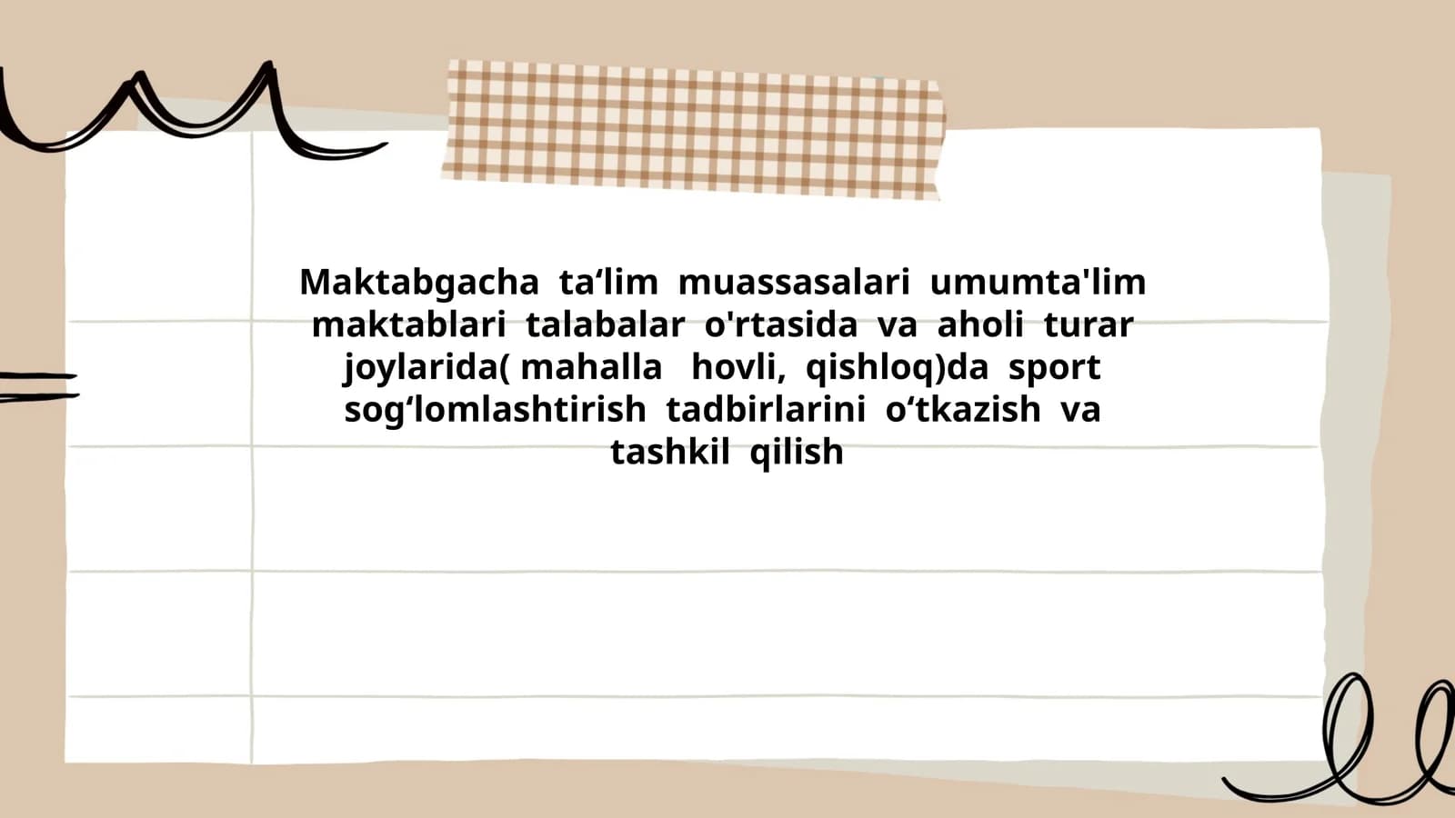 Maktabgacha ta‘lim muassasalari sport tadbirlari