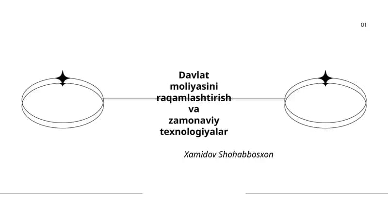 Davlat moliyasini raqamlashtirish va zamonaviy texnologiyalar