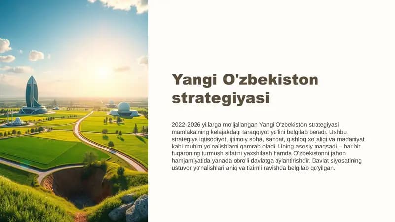 Yangi O'zbekiston strategiyasi