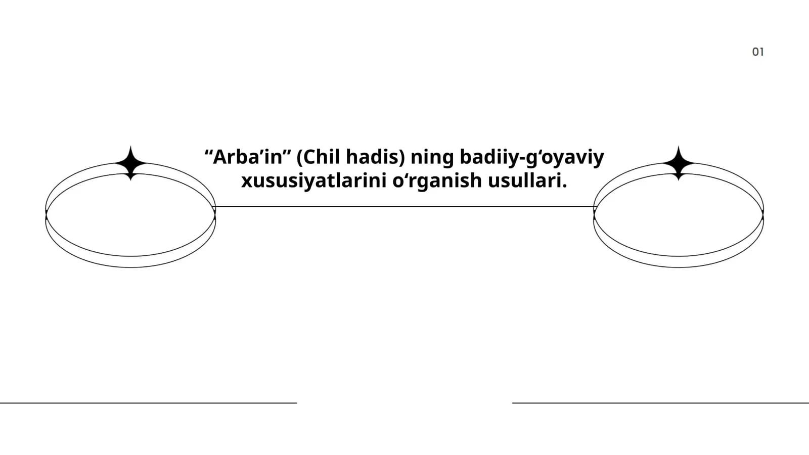 Arba’in (Chil hadis) ning badiiy-g‘oyaviy xususiyatlarini o‘rganish usullari