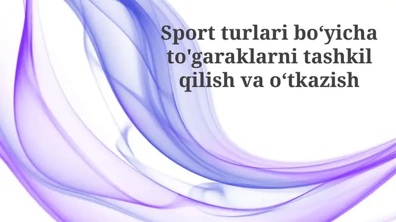 Klub dasturi har bir sport turi uchun 5 bosqichli o'quv rejasini o'z ichiga olishi kerak