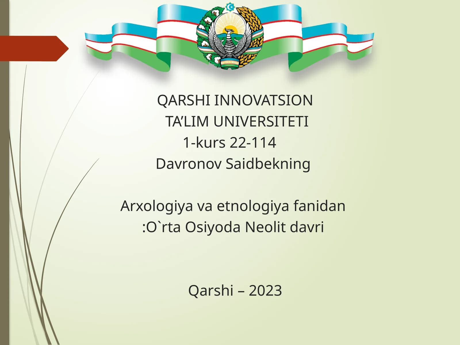 Neolit davri xususiyatlari va xronologiyasi
