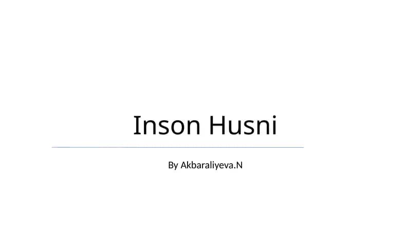 Inson Husni