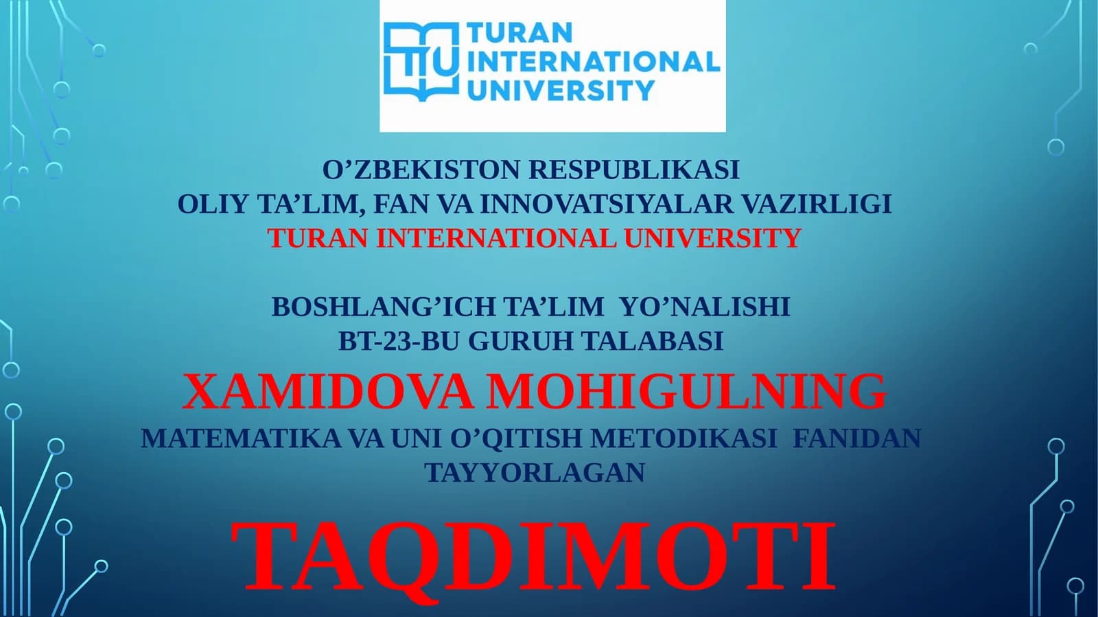 Miqdorlar orasidagi bog'lanish turlari va ularga oid misollar